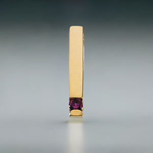 1 stone Channel Set Mother's Pendant with Natural Gemstones - MothersFamilyRings.com