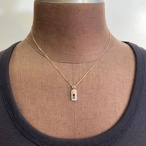 3 Birthstone Mothers Pendant with Diamonds Around by Christopher Michael
