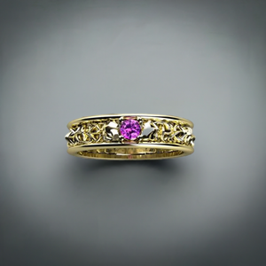 Christopher Michael designed One Stone Celtic Style Mothers Ring 3mm Natural Birthstones* - MothersFamilyRings.com