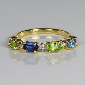 mother's birthstone ring east west setting