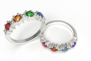 Four Stone Mother's Ring with Larger Diamonds