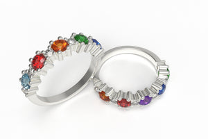 Five Stone Mother's Ring with Larger Diamonds