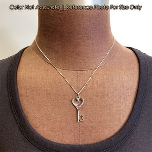 size of three gemstone mothers key pendant