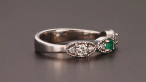 3 Birthstone Mothers Ring by Christopher Michael with Fine Cut Diamonds