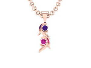 Christopher Michael Vine of Life Journey Pendant with 2 Gemstone*