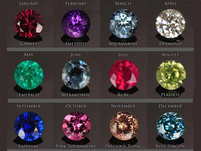 Classy 1 Birthstone Mothers Ring by Christopher Michael with Fine Cut Diamonds* - MothersFamilyRings.com