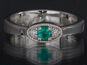 Classy 1 Birthstone Mothers Ring by Christopher Michael with Fine Cut Diamonds* - MothersFamilyRings.com