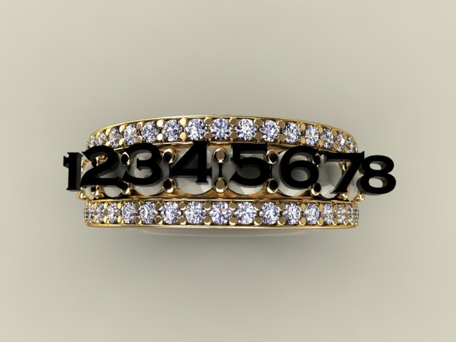 8 Birthstones Mothers Ring Flanked with Fine Diamond* Christopher Michael Design - MothersFamilyRings.com