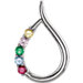 Teardrop Mothers Pendant with 5 Natural Gemstones*