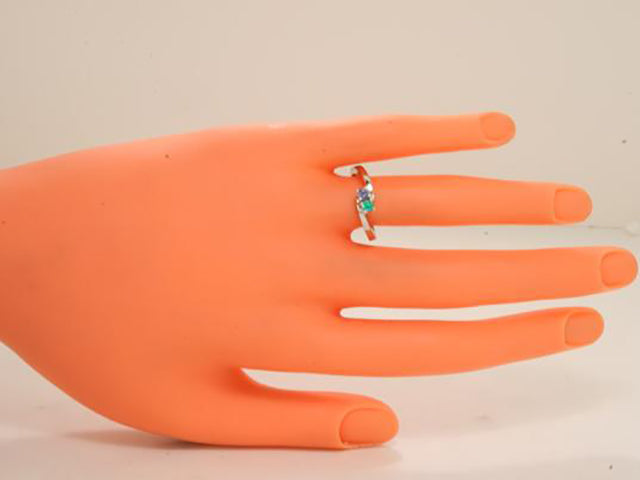 2 Stone Bypass Mothers Ring 3mm Birthstones* - MothersFamilyRings.com