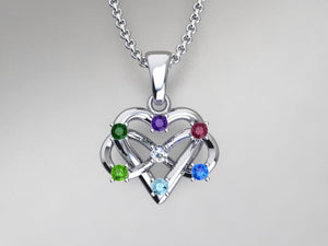 7 Stone Infinity Mother's Pendant* Christopher Michael Design