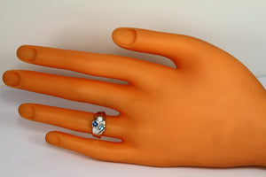 Larger Round Fine Natural Three Birthstone Mothers Ring* designed by Christopher Michael