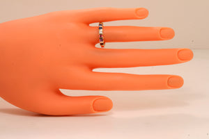 7 Stone Christopher Michael Design Mothers Ring 3mm With Heart Accent* - MothersFamilyRings.com