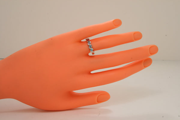 4 Stone S bar Mothers Ring* - MothersFamilyRings.com