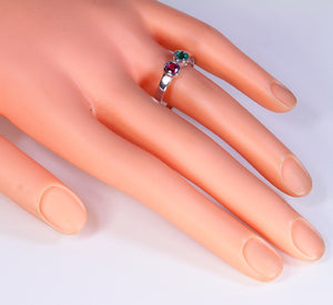 Christopher Michael Design with 2 Bezel Set Gemstones and Diamonds