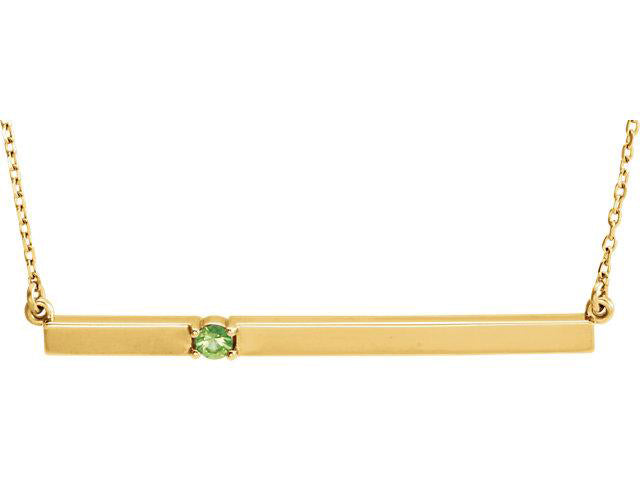 Bar Necklace for Mom One Stone - mothers family rings