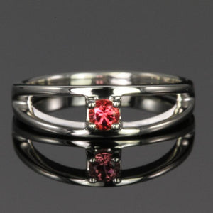 One Birthstone Split Shank Mothers Ring* - MothersFamilyRings.com