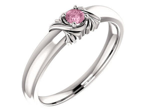 Uniquely detailed 1  stone mothers ring - mothers family rings