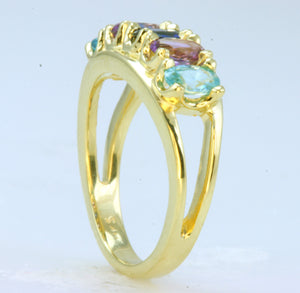 Five Stone Oval Mothers Ring* - MothersFamilyRings.com