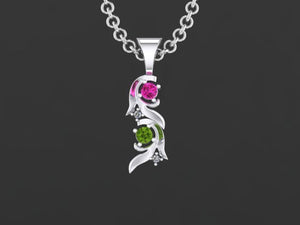 Christopher Michael Vine of Life Pendant with 2 Diamonds*