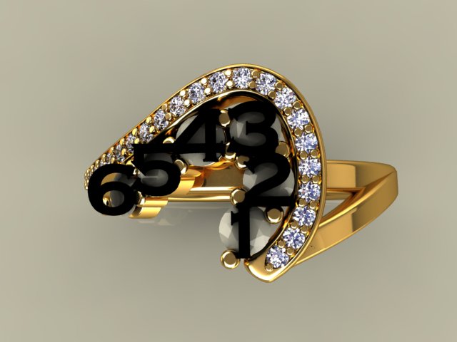 Six Birthstone Custom Mothers Ring With Fine Cut Diamonds* by Christopher Michael