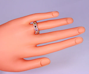 Custom Designed by Christopher Michael Mothers Ring With Three Bezeled 3mm Birthstones*
