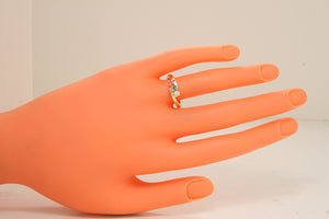 3 Stone Bypass Mothers Ring 3mm Birthstones* - MothersFamilyRings.com