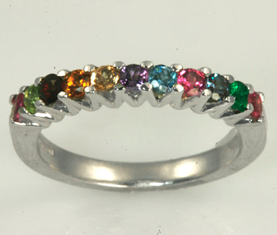 Mother Rings Birthstones on Eleven Birthstone Mothers Ring