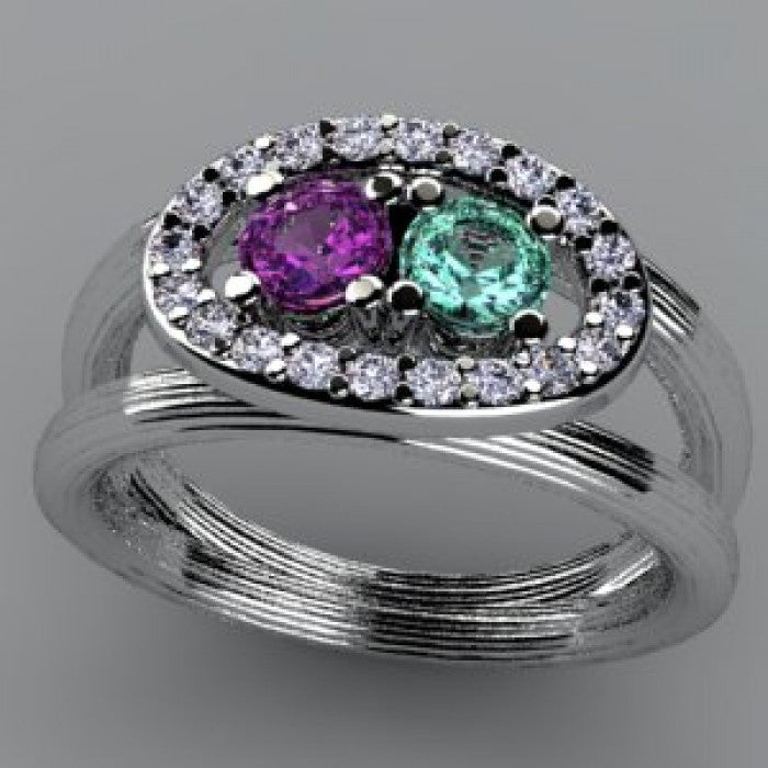Vintage family rings top