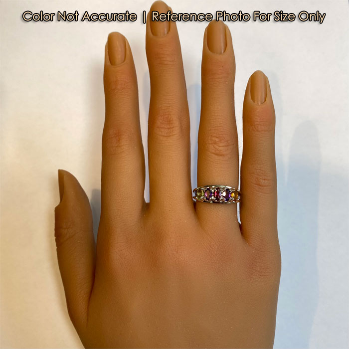 Five Stone Oval Mothers Ring - MothersFamilyRings.com