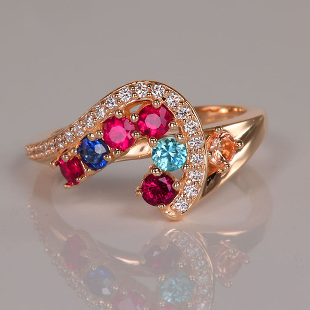 Ruby and sapphire mothers ring deals