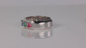 Ten Birthstone Mothers Ring by Christopher Michael