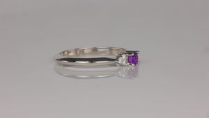 1 Birthstone Mothers Ring With .06 carats of Fine Diamonds by Christopher Michael