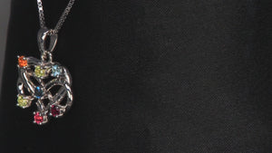 7 Stone Infinity Mother's Pendant Christopher Michael Design