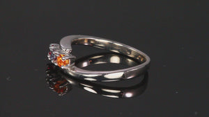 3 Stone Bypass Mothers Ring 3mm Birthstones*