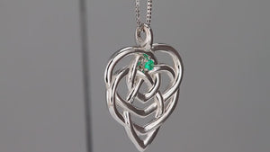 Celtic Mothers Birthstone Pendant One Stone Christopher Michael Design