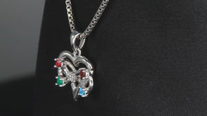 5 Stone Infinity Mother's Pendant Christopher Michael Design