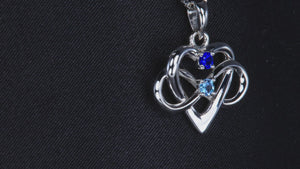 2 Stone Infinity Mother's Pendant Christopher Michael Design