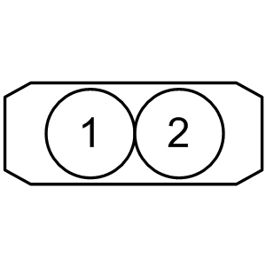 Wider 2 Stone Vine Pattern Mothers Ring