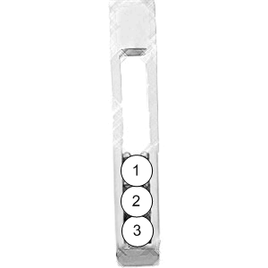 3 Stone Modern Mother's Pendant with Balanced Framework*