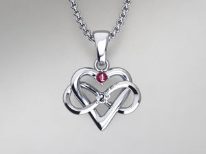 2 Stone Infinity Mother's Pendant* Christopher Michael Design