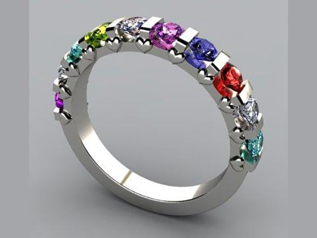 Grandmother rings with 10 stones hotsell