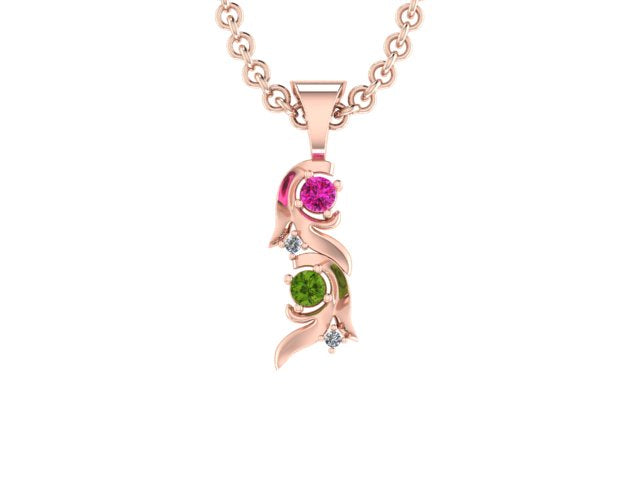 Christopher Michael Vine of Life Pendant with 2 Diamonds*