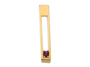 1 Stone Modern Mother's Pendant with Balanced Framework - mothers family rings