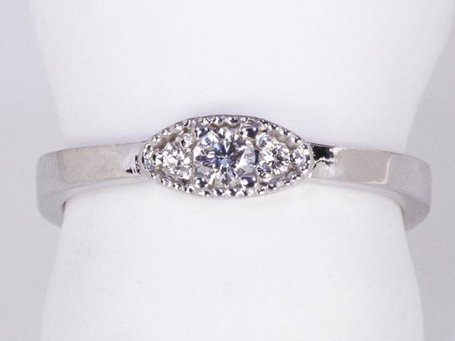 Classy 1 Birthstone Mothers Ring by Christopher Michael  with Fine Cut Diamonds* - MothersFamilyRings.com