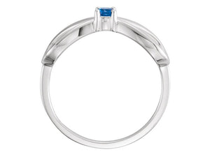 1 Stone Infinity Mother's Ring*