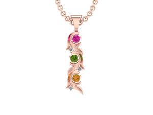 Christopher Michael Vine of Life Pendant with 3 Diamonds*
