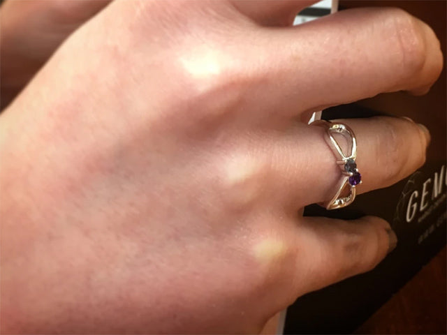 2 Stone Infinity Mothers Ring Free Shipping MothersFamilyRings