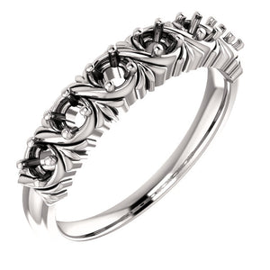Uniquely detailed 6 stone mothers ring*