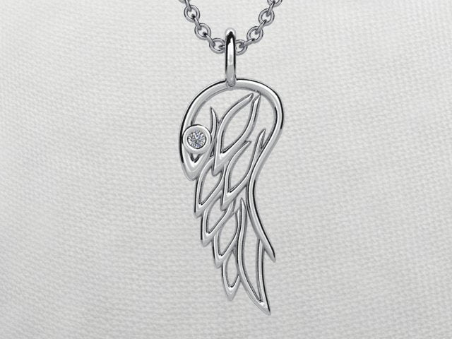 Angel Wing Pendant 14 kt. gold*